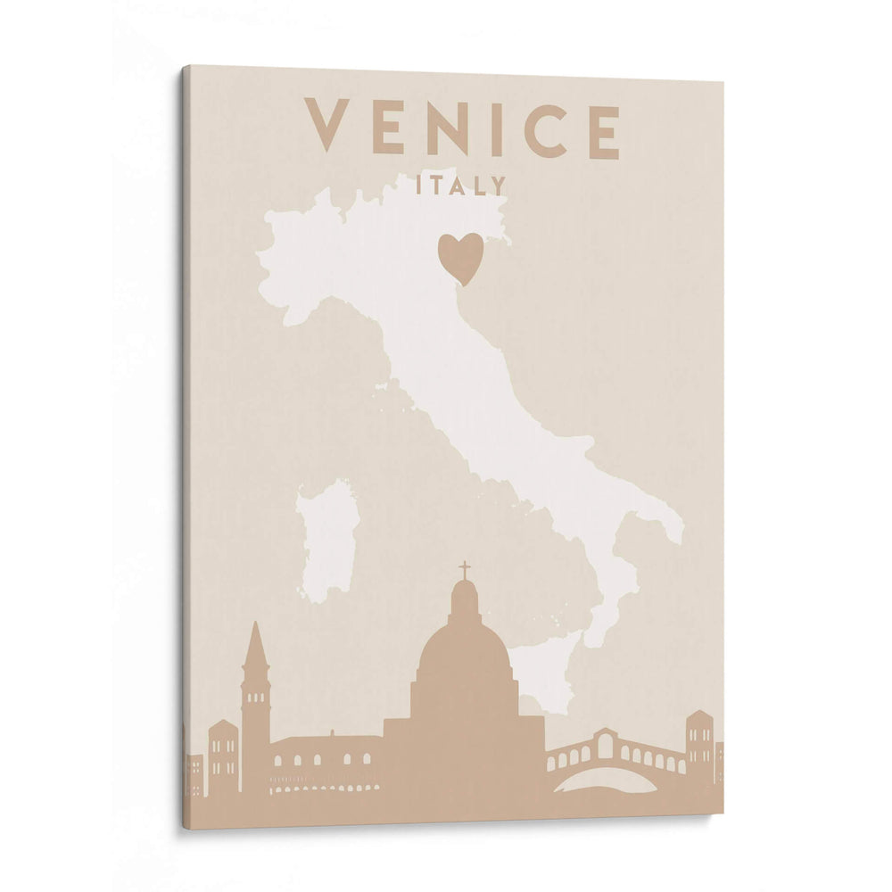 Venecia - Mapas del corazón de la ciudad 91 - Emiliano Deificus | Cuadro decorativo de Canvas Lab