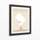 Washington DC - Mapas del corazón de la ciudad 93 - Emiliano Deificus | Cuadro decorativo de Canvas Lab