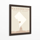 Washington DC - Mapas del corazón de la ciudad 93 - Emiliano Deificus | Cuadro decorativo de Canvas Lab