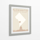 Washington DC - Mapas del corazón de la ciudad 93 - Emiliano Deificus | Cuadro decorativo de Canvas Lab