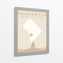 Washington DC - Mapas del corazón de la ciudad 93 - Emiliano Deificus | Cuadro decorativo de Canvas Lab