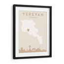Yerevan - Mapas del corazón de la ciudad 94 - Emiliano Deificus | Cuadro decorativo de Canvas Lab