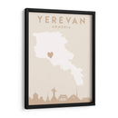 Yerevan - Mapas del corazón de la ciudad 94 - Emiliano Deificus | Cuadro decorativo de Canvas Lab