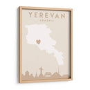 Yerevan - Mapas del corazón de la ciudad 94 - Emiliano Deificus | Cuadro decorativo de Canvas Lab
