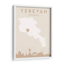 Yerevan - Mapas del corazón de la ciudad 94 - Emiliano Deificus | Cuadro decorativo de Canvas Lab