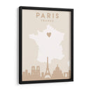 Paris - Mapas del corazón de la ciudad 64 - Emiliano Deificus | Cuadro decorativo de Canvas Lab