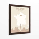 Paris - Mapas del corazón de la ciudad 64 - Emiliano Deificus | Cuadro decorativo de Canvas Lab