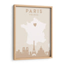 Paris - Mapas del corazón de la ciudad 64 - Emiliano Deificus | Cuadro decorativo de Canvas Lab
