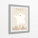 Paris - Mapas del corazón de la ciudad 64 - Emiliano Deificus | Cuadro decorativo de Canvas Lab