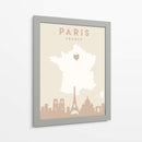 Paris - Mapas del corazón de la ciudad 64 - Emiliano Deificus | Cuadro decorativo de Canvas Lab