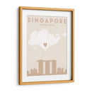 Singapur - Mapas del corazón de la ciudad 81 - Emiliano Deificus | Cuadro decorativo de Canvas Lab