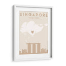 Singapur - Mapas del corazón de la ciudad 81 - Emiliano Deificus | Cuadro decorativo de Canvas Lab