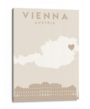 Vienna - Mapas del corazón de la ciudad 92 - Emiliano Deificus | Cuadro decorativo de Canvas Lab