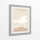 Vienna - Mapas del corazón de la ciudad 92 - Emiliano Deificus | Cuadro decorativo de Canvas Lab