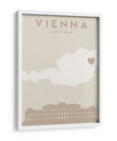 Vienna - Mapas del corazón de la ciudad 92 - Emiliano Deificus | Cuadro decorativo de Canvas Lab