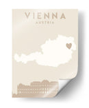 Vienna - Mapas del corazón de la ciudad 92 - Emiliano Deificus | Cuadro decorativo de Canvas Lab