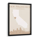 San Francisco - Mapas del corazón de la ciudad 75 - Emiliano Deificus | Cuadro decorativo de Canvas Lab