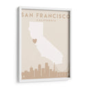 San Francisco - Mapas del corazón de la ciudad 75 - Emiliano Deificus | Cuadro decorativo de Canvas Lab