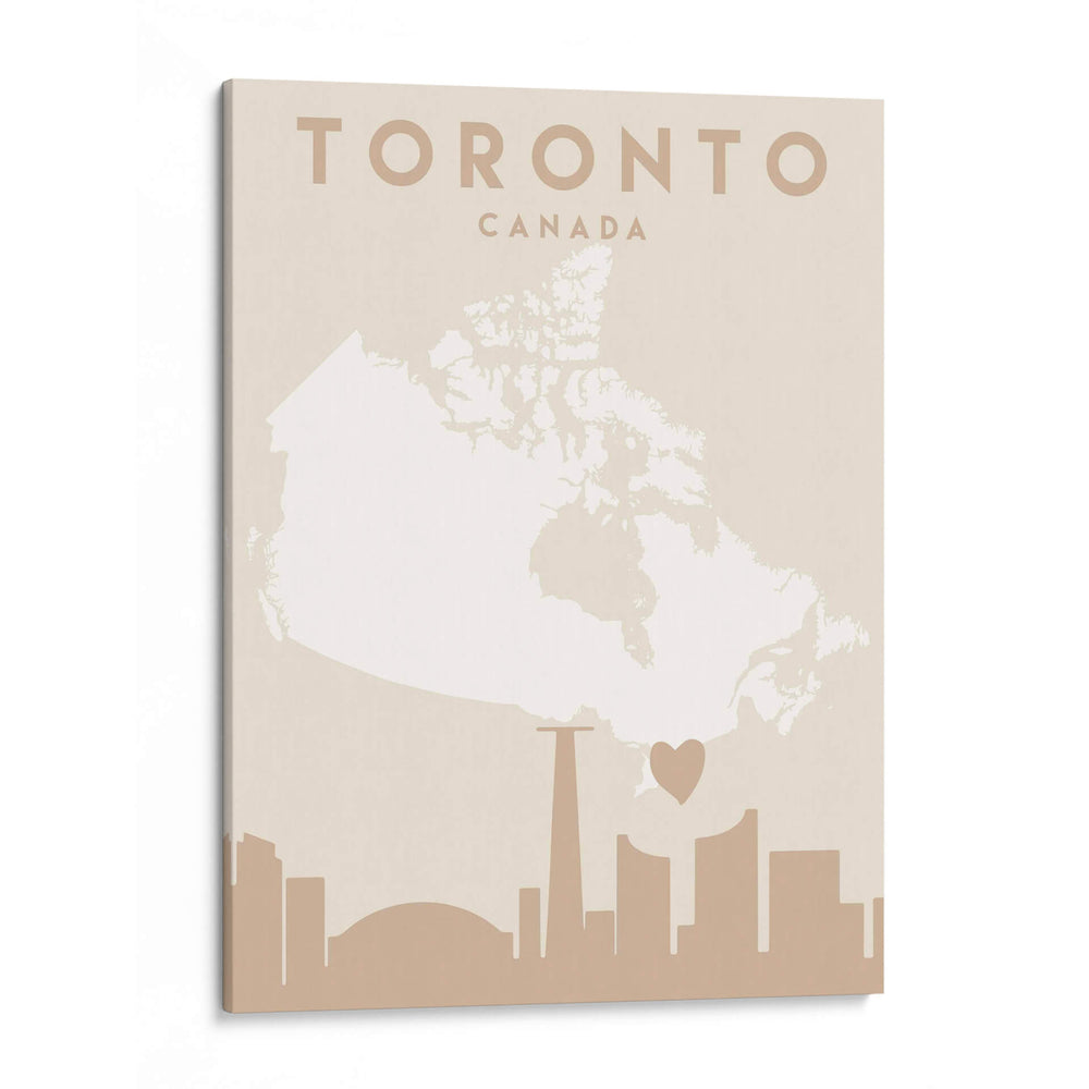 Toronto - Mapas del corazón de la ciudad 89 - Emiliano Deificus | Cuadro decorativo de Canvas Lab