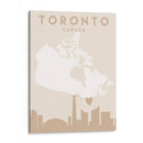 Toronto - Mapas del corazón de la ciudad 89 - Emiliano Deificus | Cuadro decorativo de Canvas Lab