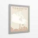 Toronto - Mapas del corazón de la ciudad 89 - Emiliano Deificus | Cuadro decorativo de Canvas Lab