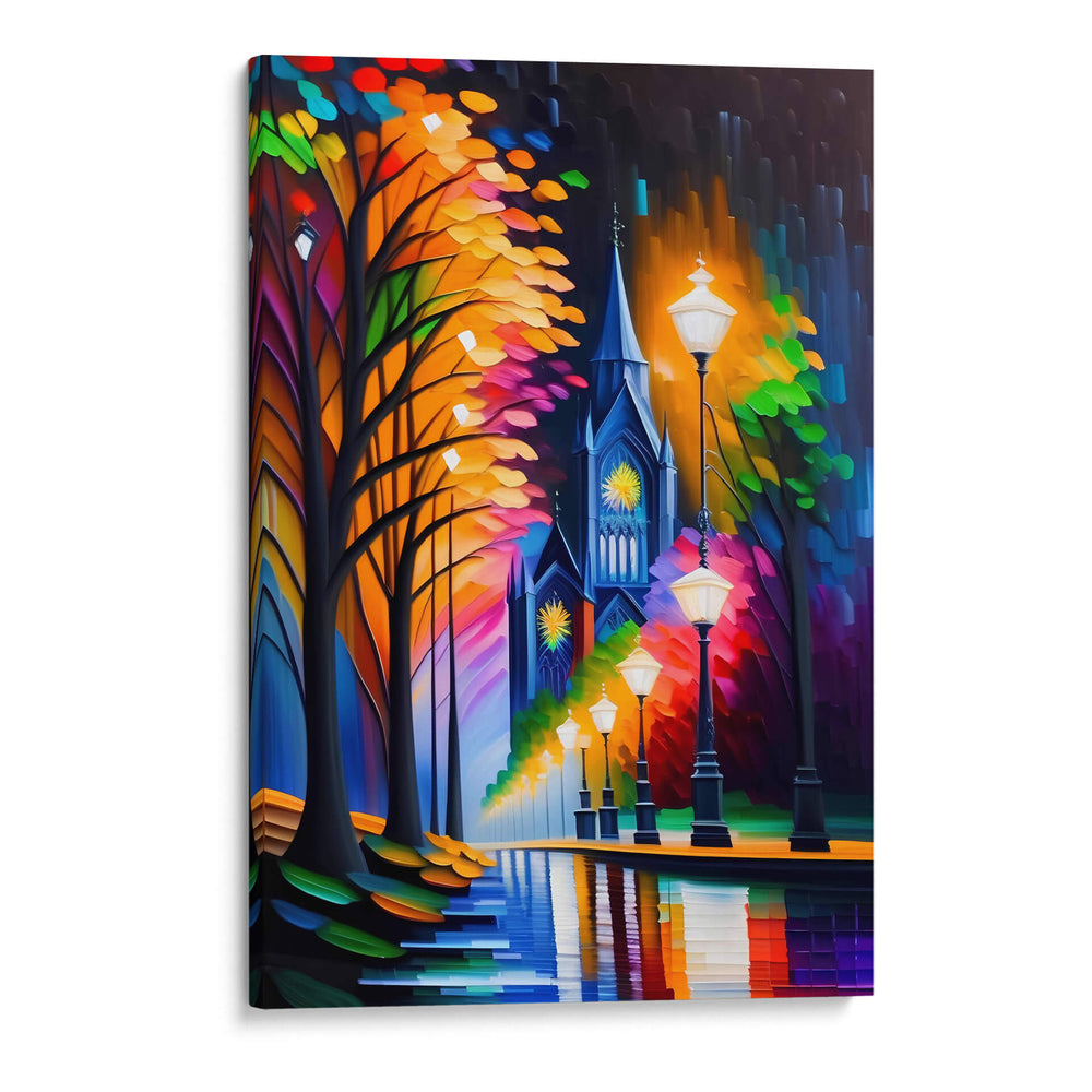 Luminarias Sobre el Río - DEA Digital Esoteric Art | Cuadro decorativo de Canvas Lab