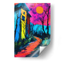 Vieja Casa de Luna - DEA Digital Esoteric Art | Cuadro decorativo de Canvas Lab