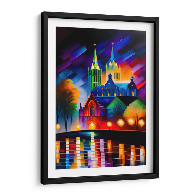 Palacio en el Rio Sena - DEA Digital Esoteric Art | Cuadro decorativo de Canvas Lab