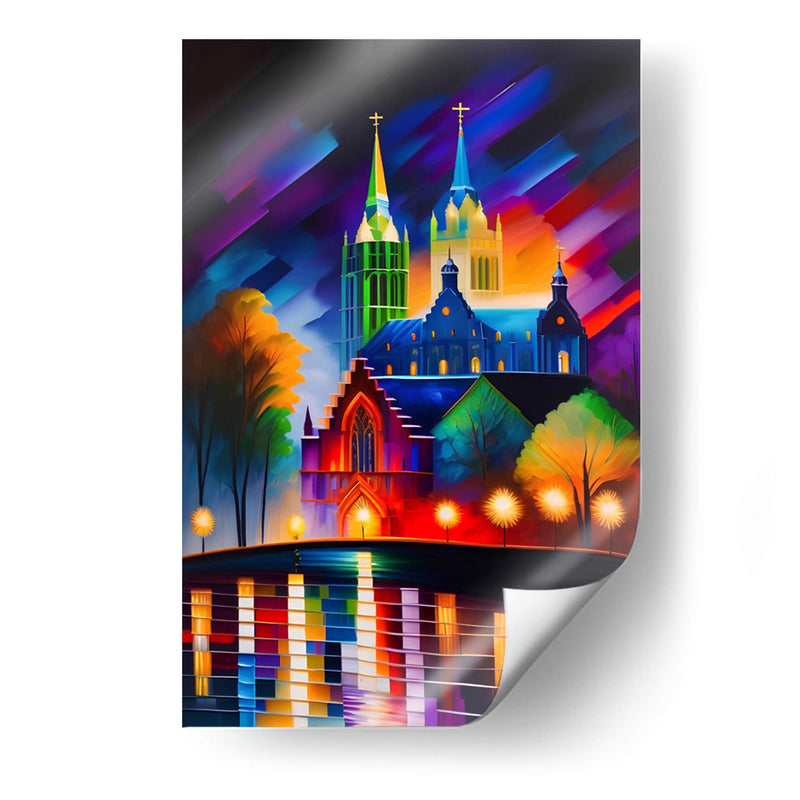 Palacio en el Rio Sena - DEA Digital Esoteric Art | Cuadro decorativo de Canvas Lab