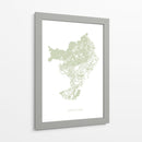 Mapa de Barcelona - Fluidys Studio II | Cuadro decorativo de Canvas Lab