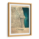 Mapa de Chicago - Dionisis Gemos | Cuadro decorativo de Canvas Lab