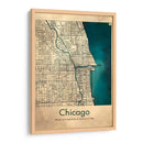 Mapa de Chicago - Dionisis Gemos | Cuadro decorativo de Canvas Lab