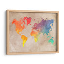 Mapa mundial 43 - Justyna Jaszke | Cuadro decorativo de Canvas Lab