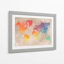 Mapa mundial 43 - Justyna Jaszke | Cuadro decorativo de Canvas Lab
