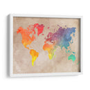 Mapa mundial 43 - Justyna Jaszke | Cuadro decorativo de Canvas Lab