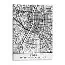 Lyon - Mapas negros 43 - Emiliano Deificus | Cuadro decorativo de Canvas Lab
