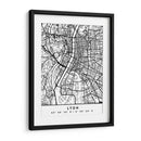 Lyon - Mapas negros 43 - Emiliano Deificus | Cuadro decorativo de Canvas Lab