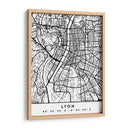 Lyon - Mapas negros 43 - Emiliano Deificus | Cuadro decorativo de Canvas Lab