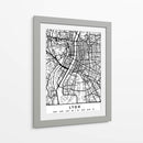 Lyon - Mapas negros 43 - Emiliano Deificus | Cuadro decorativo de Canvas Lab