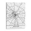 Moscow - Mapas negros 56 - Emiliano Deificus | Cuadro decorativo de Canvas Lab