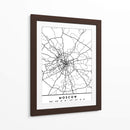 Moscow - Mapas negros 56 - Emiliano Deificus | Cuadro decorativo de Canvas Lab