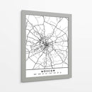Moscow - Mapas negros 56 - Emiliano Deificus | Cuadro decorativo de Canvas Lab