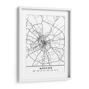 Moscow - Mapas negros 56 - Emiliano Deificus | Cuadro decorativo de Canvas Lab