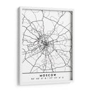 Moscow - Mapas negros 56 - Emiliano Deificus | Cuadro decorativo de Canvas Lab