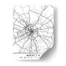 Moscow - Mapas negros 56 - Emiliano Deificus | Cuadro decorativo de Canvas Lab