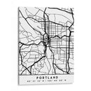 Portland - Mapas negros 68 - Emiliano Deificus | Cuadro decorativo de Canvas Lab