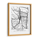 Portland - Mapas negros 68 - Emiliano Deificus | Cuadro decorativo de Canvas Lab