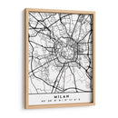 Milan - Mapas negros 54 - Emiliano Deificus | Cuadro decorativo de Canvas Lab