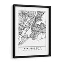 New York City - Mapas negros 61 - Emiliano Deificus | Cuadro decorativo de Canvas Lab