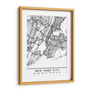 New York City - Mapas negros 61 - Emiliano Deificus | Cuadro decorativo de Canvas Lab
